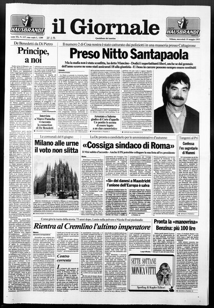 Il giornale : quotidiano del mattino